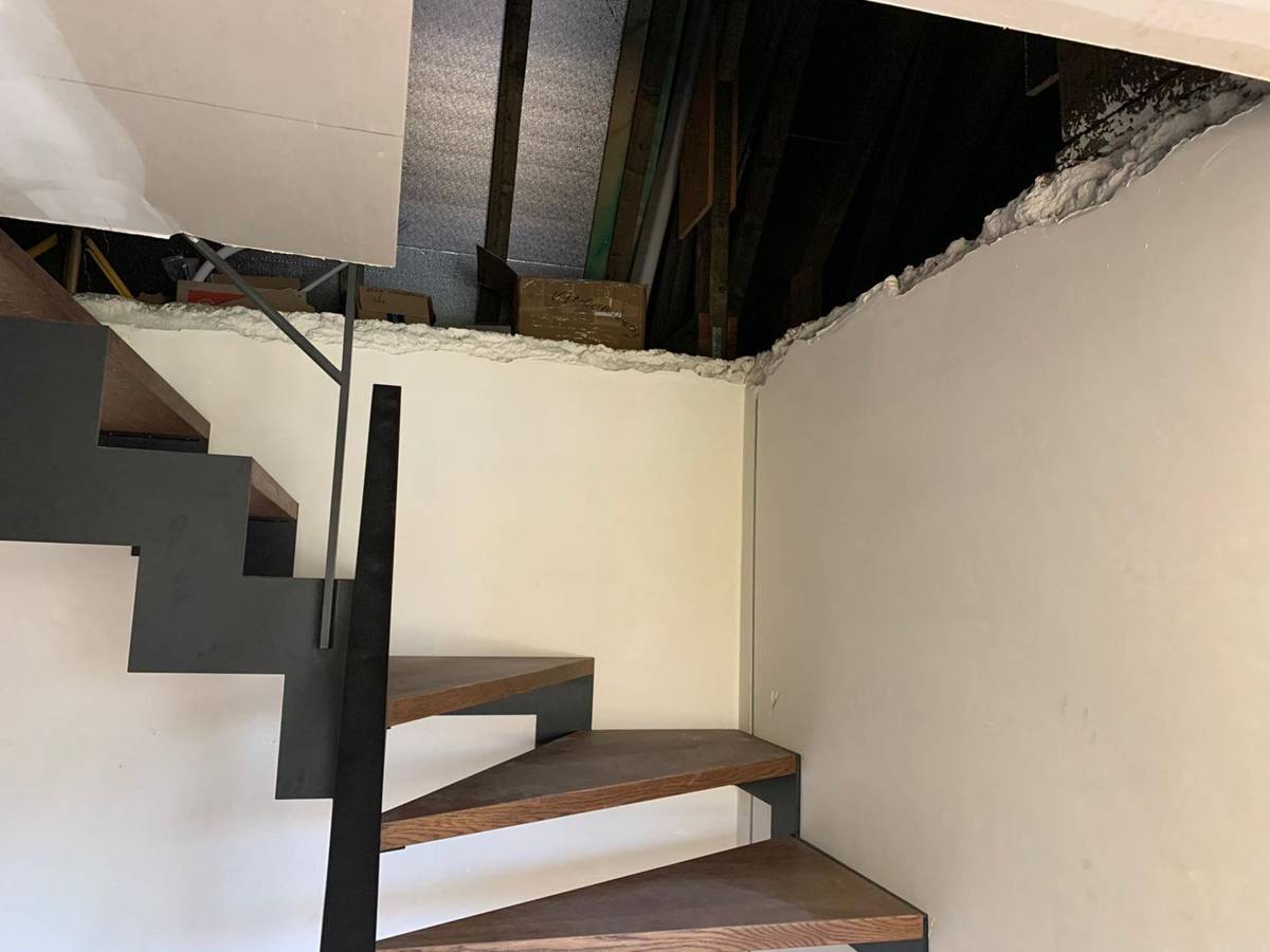 Renovatie met nieuwe trap en wanden